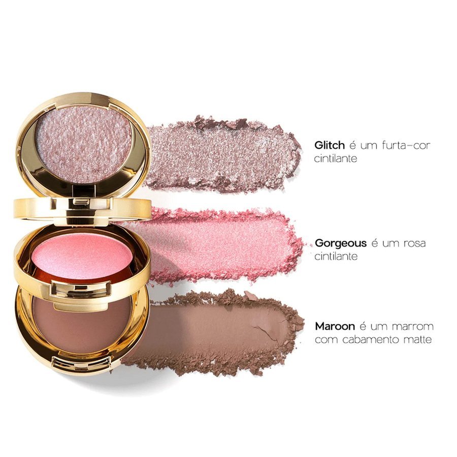 Oceane Nadia Tambasco 3 To Go Dazzle - Paleta de Sombras 7,8g Multicores 2