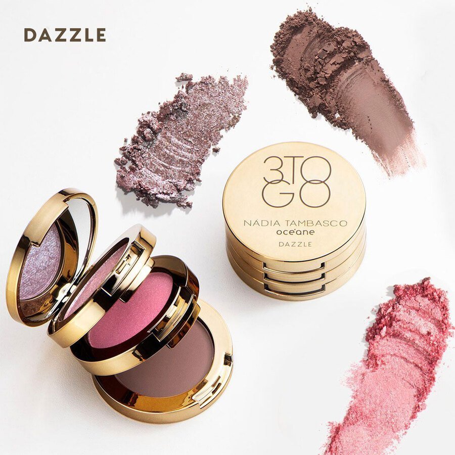 Oceane Nadia Tambasco 3 To Go Dazzle - Paleta de Sombras 7,8g Multicores 3