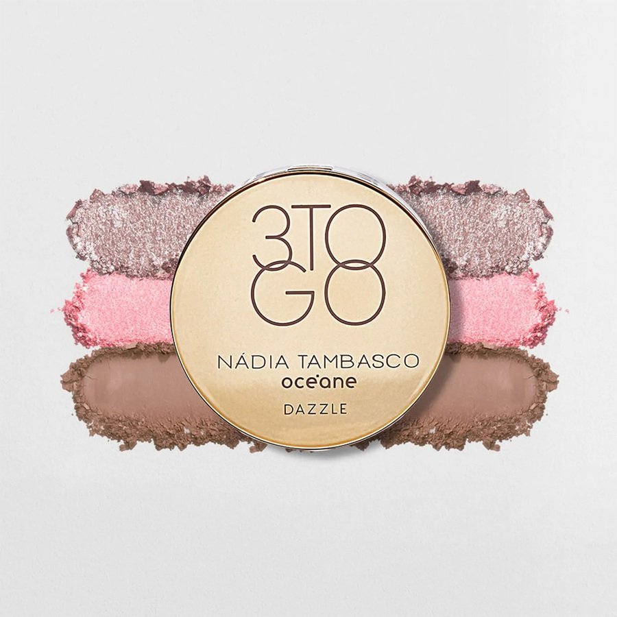 Oceane Nadia Tambasco 3 To Go Dazzle - Paleta de Sombras 7,8g Multicores 4