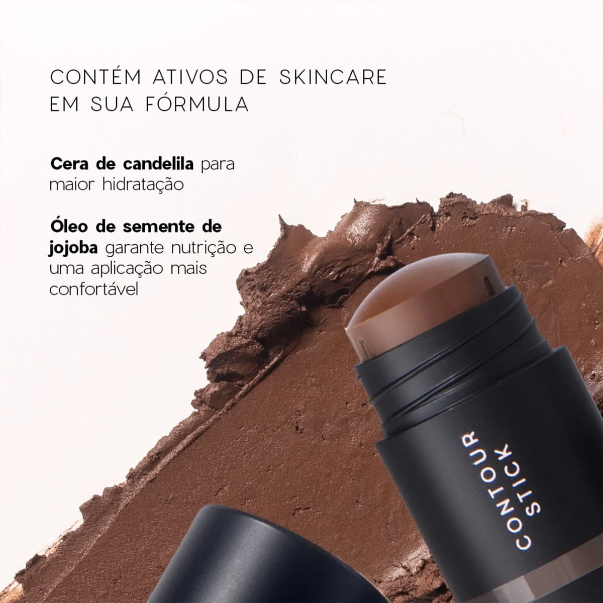 Kit Oceane Edition Mini Blush Pink Stick Contorno Marrom Claro e Esponja de Maquiagem (3 produtos) ÚNICO 3