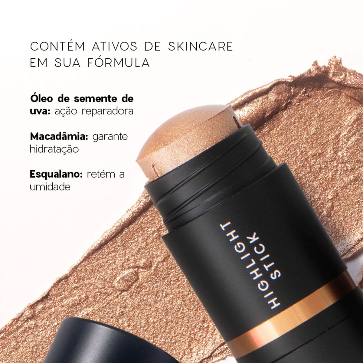 Kit Oceane Edition Mini Blush Glossy Rose Pink e Iluminador Bronze (2 produtos) ÚNICO 4