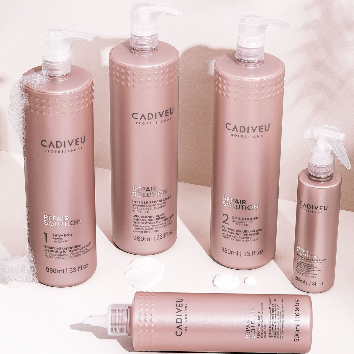 Kit Cadiveu Professional Repair Solution Acai Shampoo Oil 60 (2 produtos) ÚNICO 2