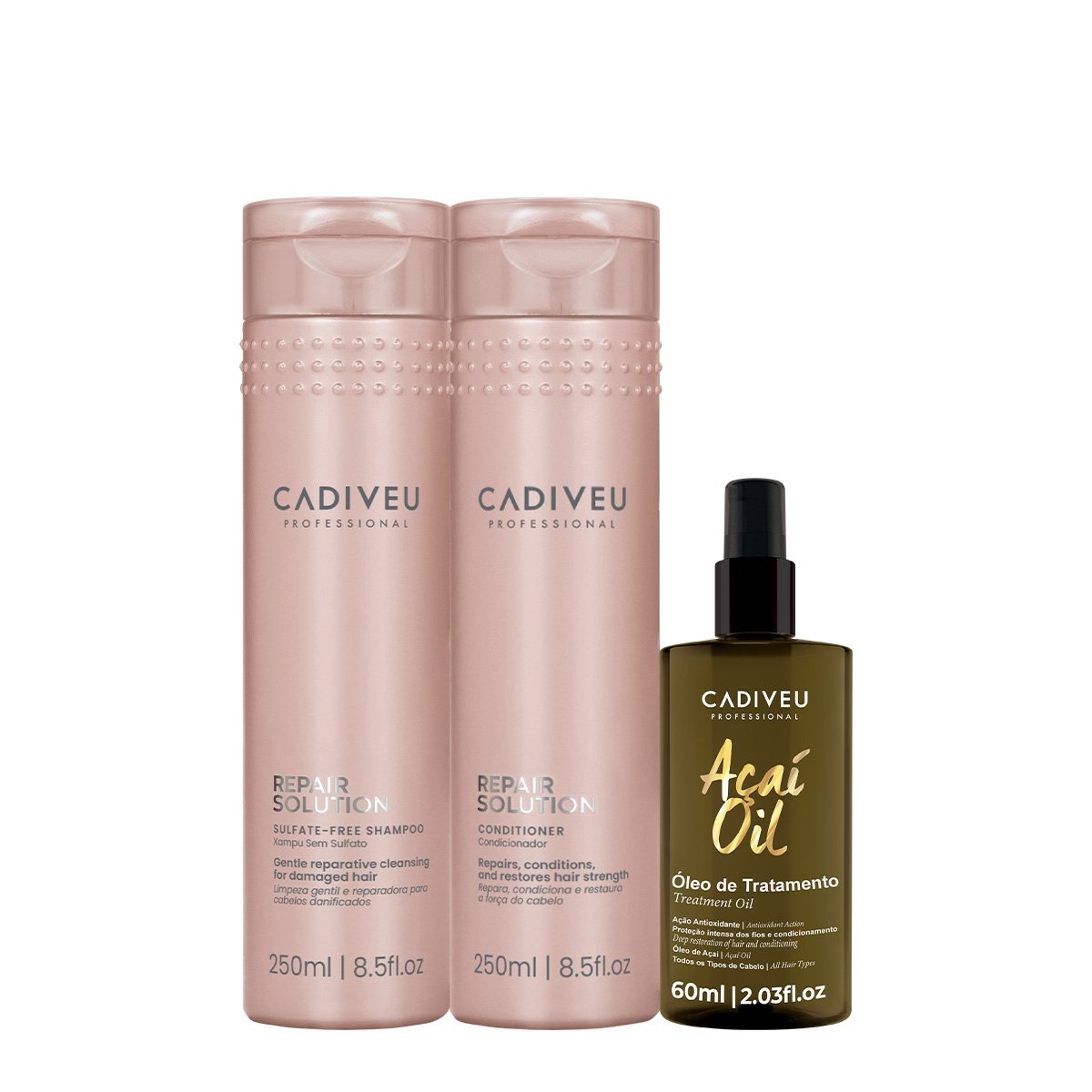 Kit Cadiveu Professional Repair Solution Acai Duo Oil 60 (3