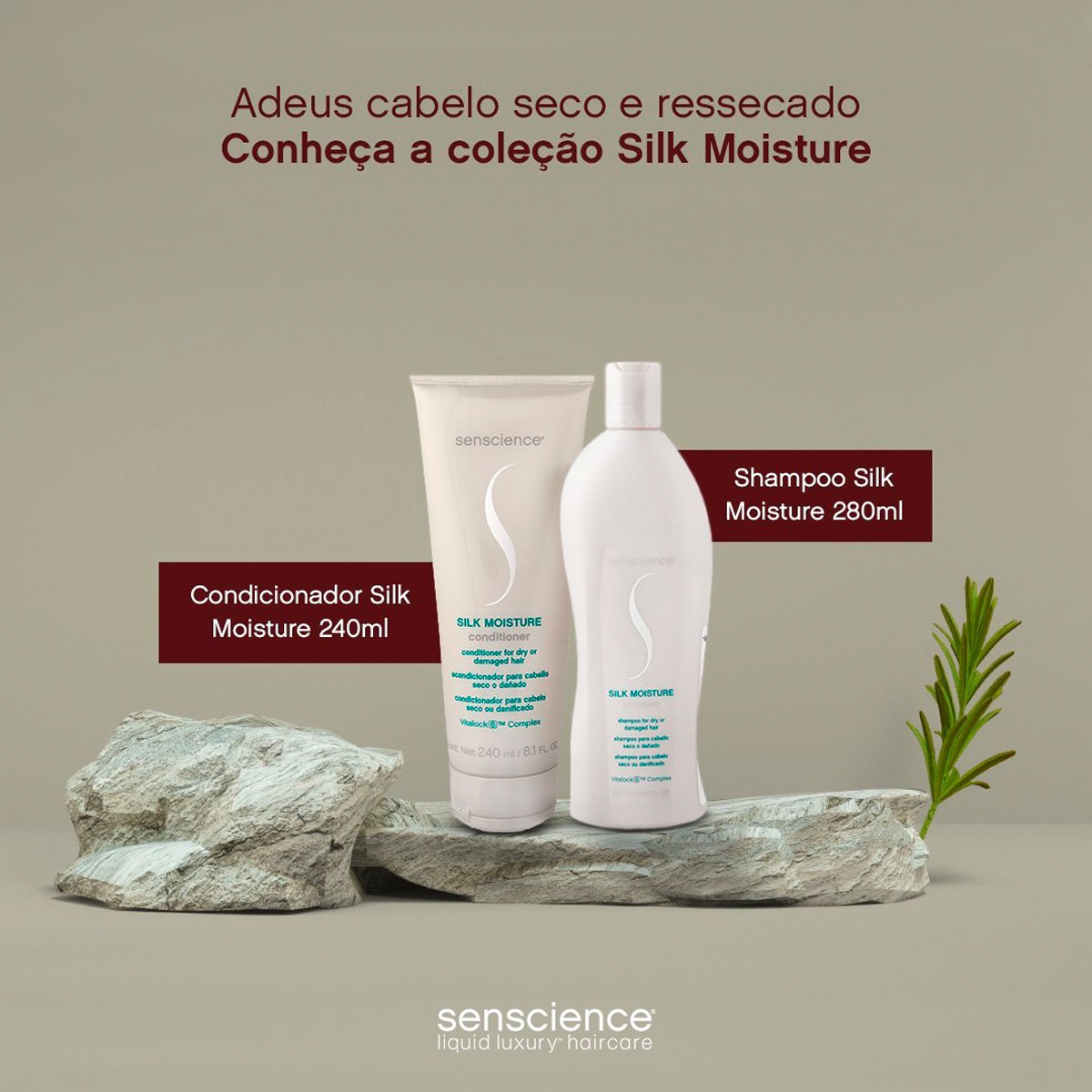 Kit Senscience Silk Moisture Lock Intensif Home Care 150 Leave-in (4 produtos) ÚNICO 2