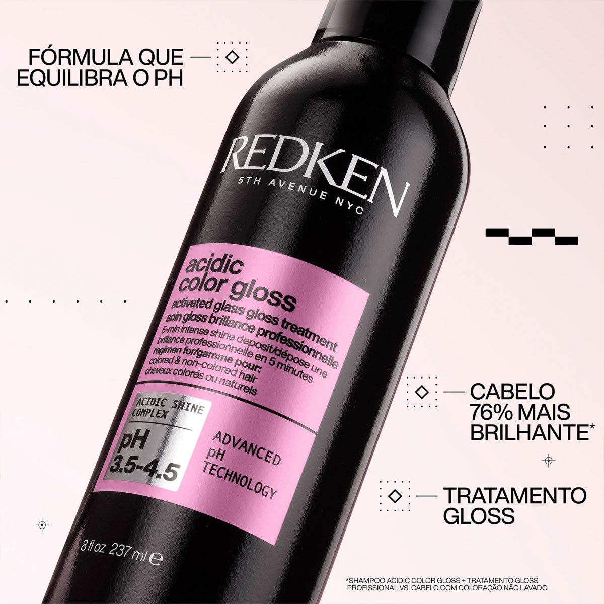 Redken Acidic Color Gloss Rinse Out - Tratamento Capilar 237ml 237ml 3