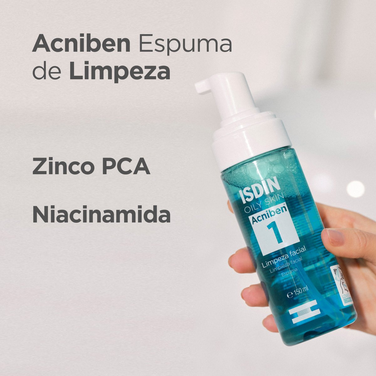 ISDIN Acniben Oily Skin - Espuma de Limpeza Facial 150ml 150ml 2
