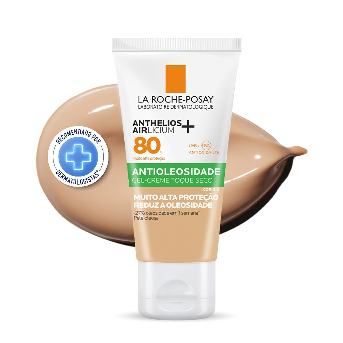 La Roche-Posay Anthelios Airlicium FPS80 Cor 2.0 - Protetor Solar com Cor 40g Cor 2.0 2