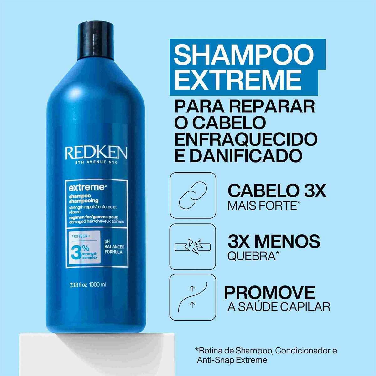 Kit Redken Extreme Shampoo Valvula Pump (2 produtos) ÚNICO 2