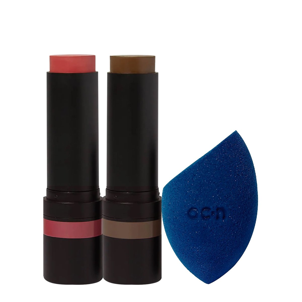 Kit Oceane Edition Blush Pink Stick Contorno Marrom Escuro e Flat Blend Azul (3 produtos) ÚNICO 1