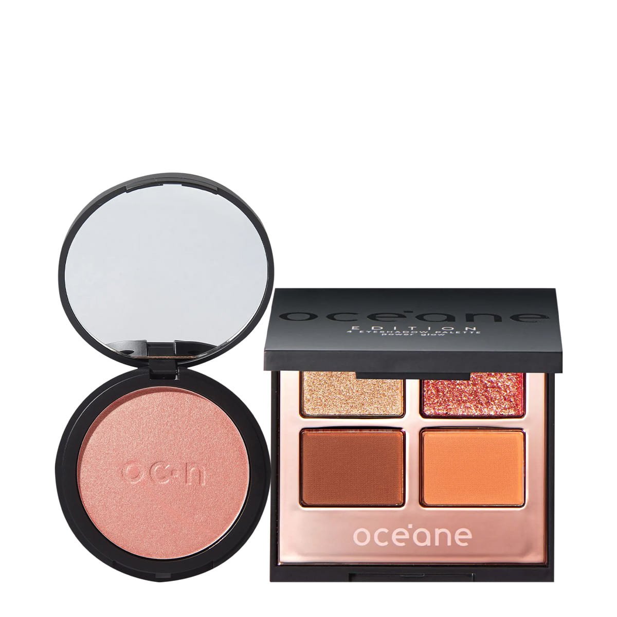 Kit Oceane Edition Paleta Eyeshadow Glow e Blush Glossy (2 produtos) Multicores 1