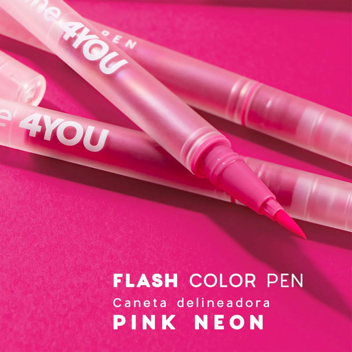 Kit Oceane 4you Sombra Rose Sparkle Caneta Delineadora Color Neon Pink (2 produtos) Multicores 4
