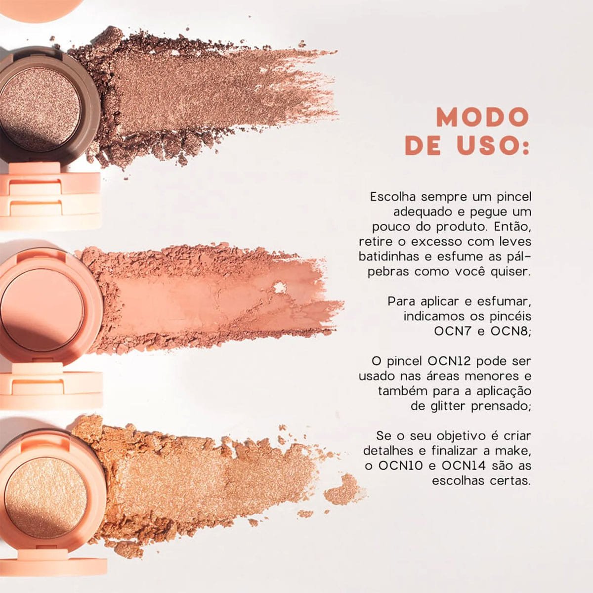 Kit Oceane 4you Sombra Rose Sparkle Caneta Delineadora Color Neon Orange (2 produtos) Multicores 2