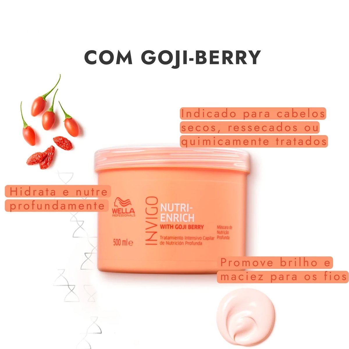 Kit Wella Professionals Invigo Nutri Enrich Mascara 500 Extra (2 unidades) ÚNICO 3