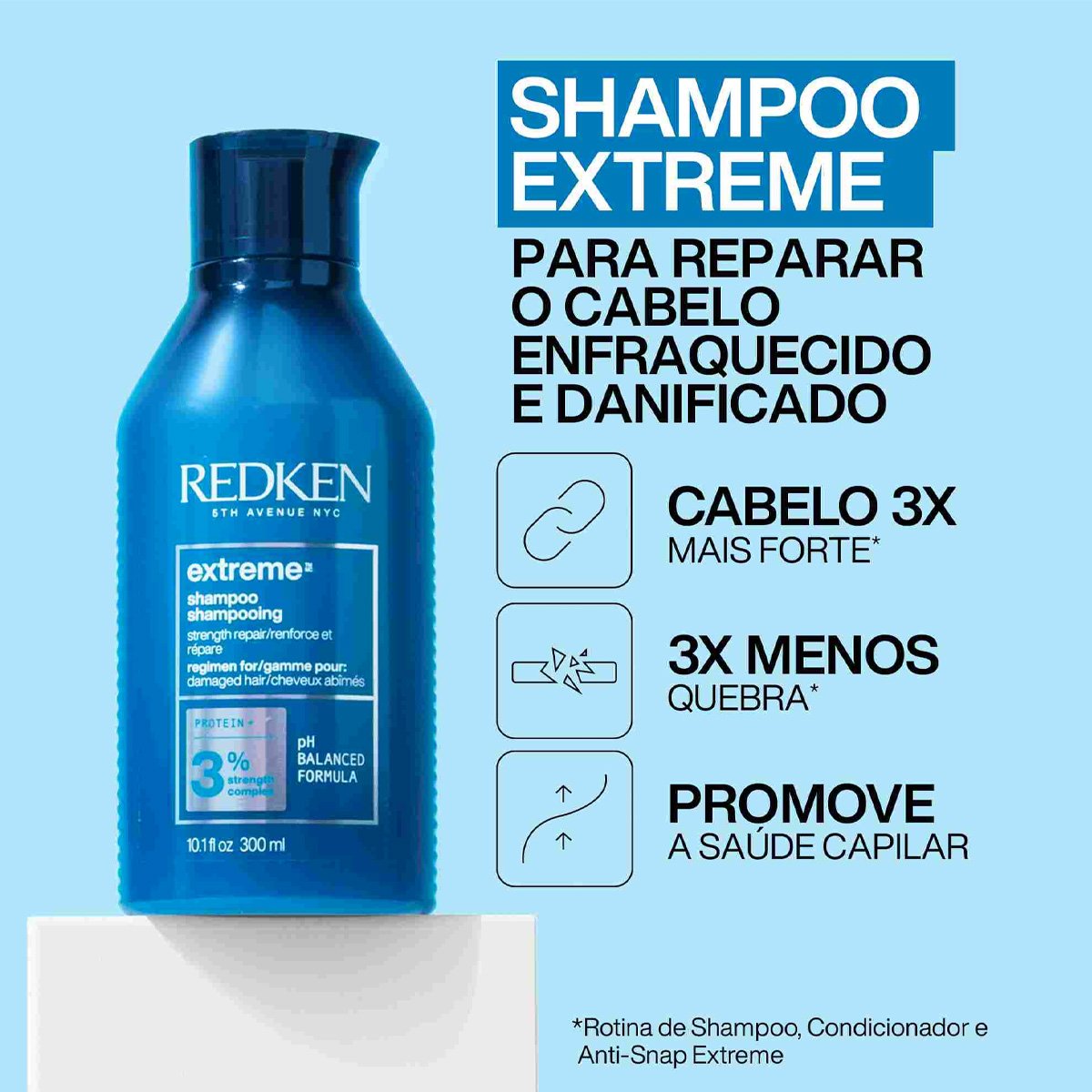 Kit Redken Extreme Shampoo 300 Extra (2 unidades) ÚNICO 3