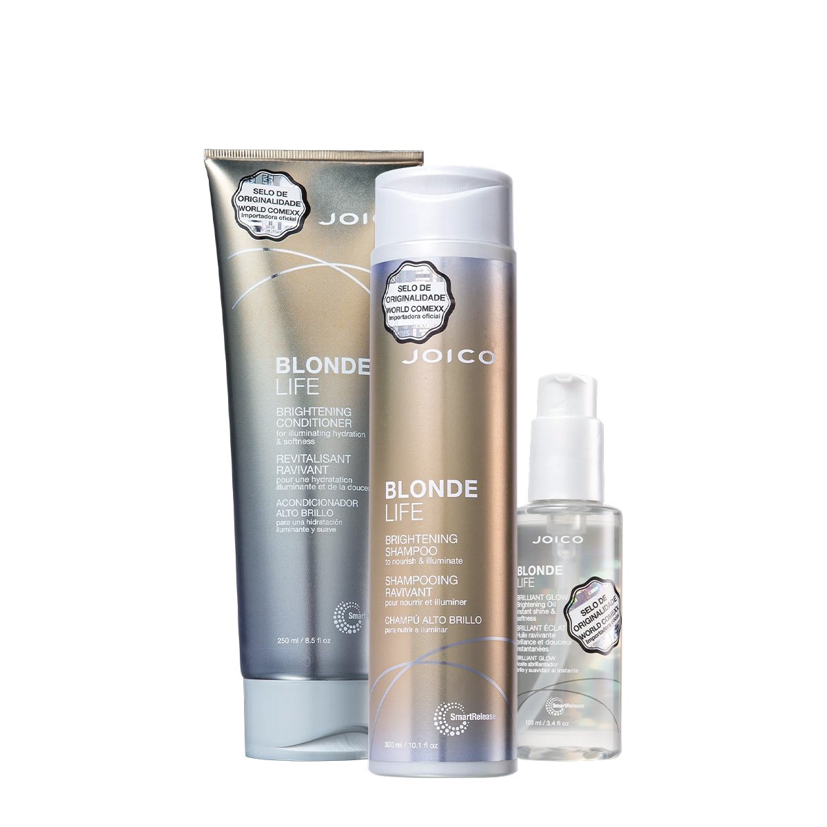Kit Joico Blonde Life Smart Release Brilliant Glow Duo Oil (3 produtos) ÚNICO 1