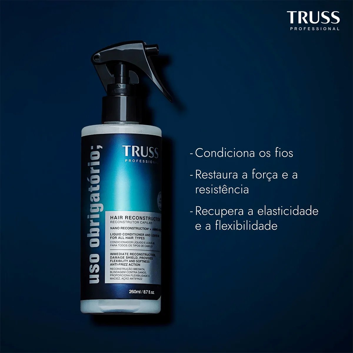 Kit Truss Uso Obrigatorio - Tratamento Liquido Reconstrutor 260ml (2 Unidades) ÚNICO 4