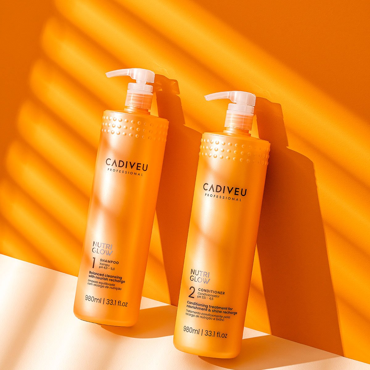 Kit Cadiveu Professional Nutri Glow Shampoo Condicionador G e Acai Oil 60 (3 produtos) ÚNICO 2