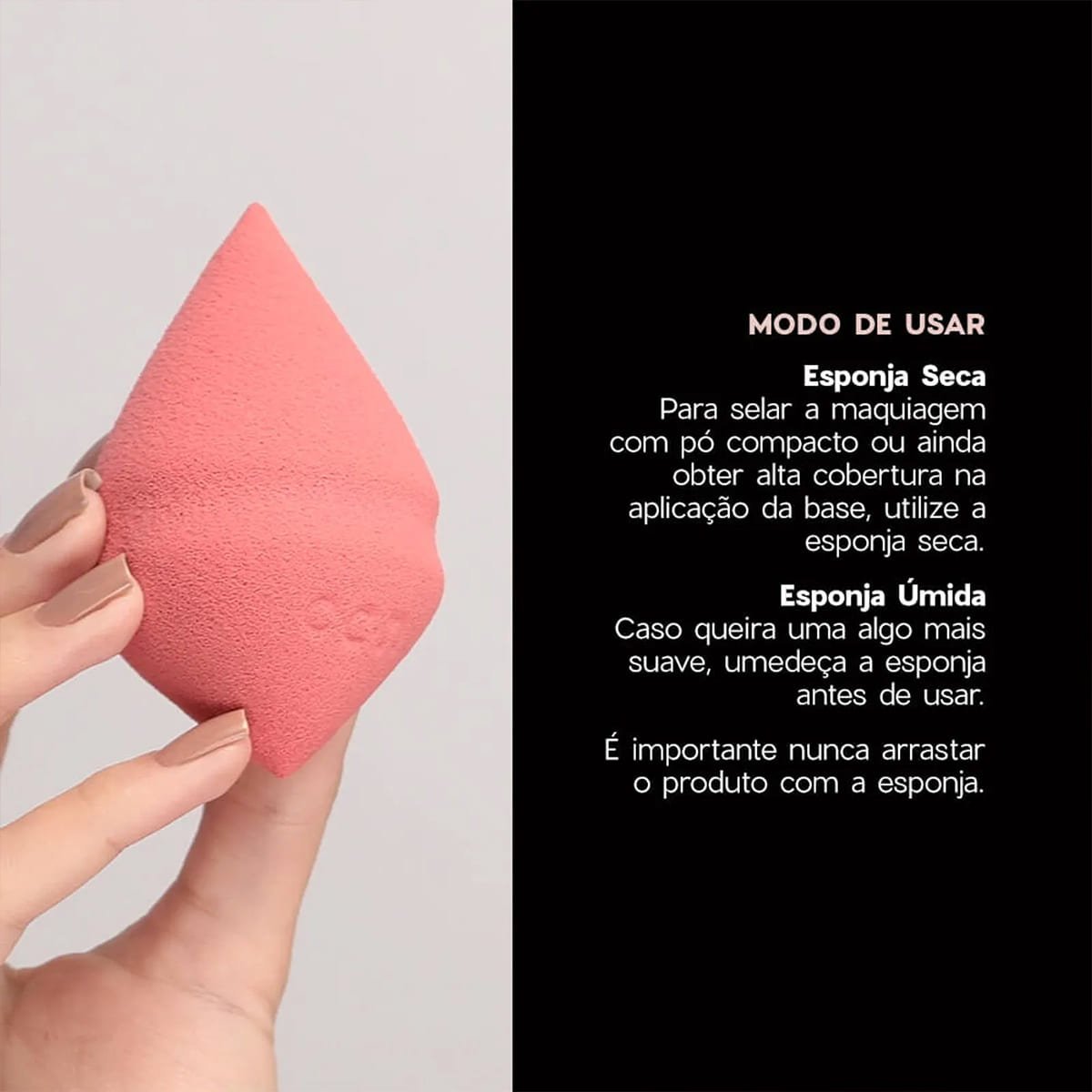 Oceane Special Diamond Blend Nude - Esponja para Maquiagem ÚNICO 4