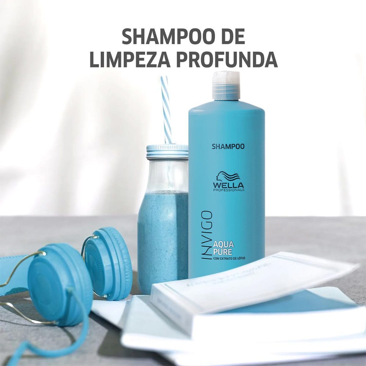 Kit Wella Professionals Balance Acqua Pure Invigo Shampoo Valvula Pump (2 produtos) ÚNICO 3