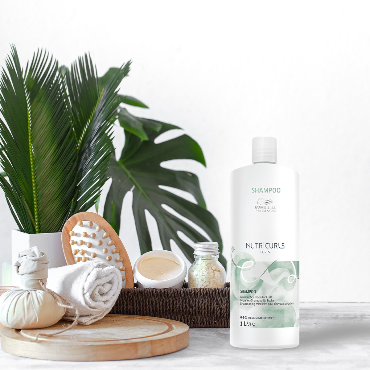 Kit Wella Professionals Nutricurls Micelar Shampoo Valvula Pump (2 produtos) ÚNICO 2