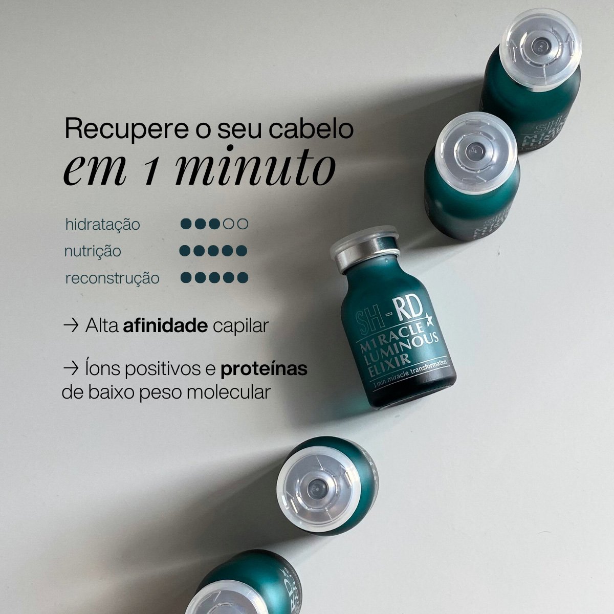 Kit SH-RD Miracle Luminous Elixir Ampola Extra (2 unidades) ÚNICO 3