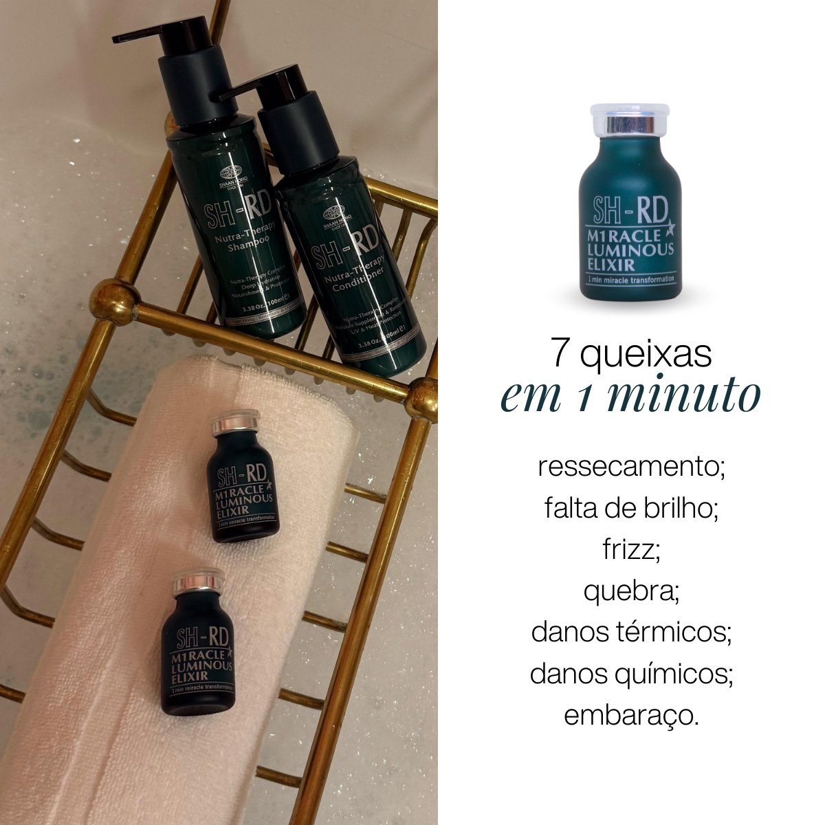 Kit SH-RD Miracle Luminous Elixir Ampola Extra (3 unidades) ÚNICO 2