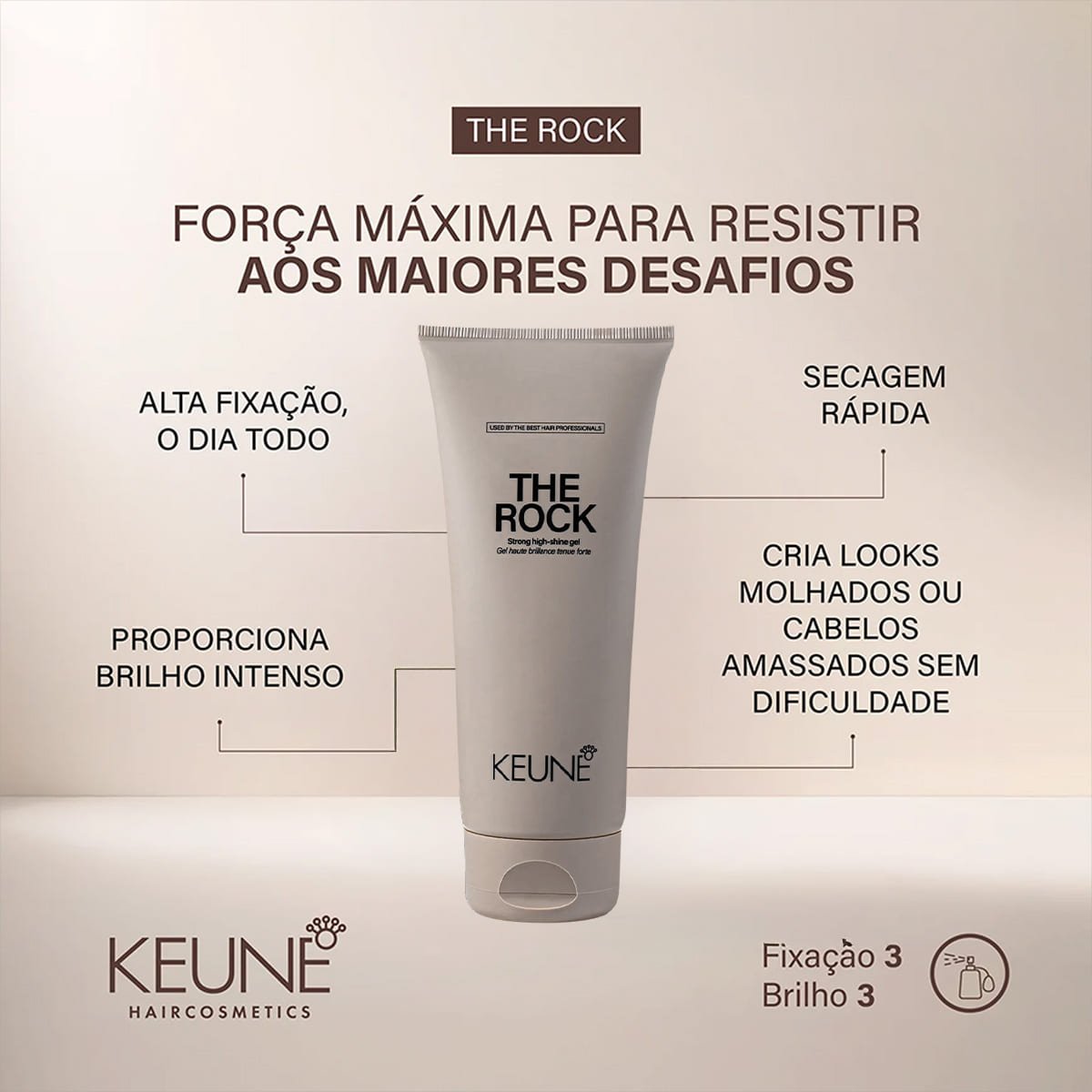 Keune Style The Rock - Gel Fixador 200ml 200ml 3