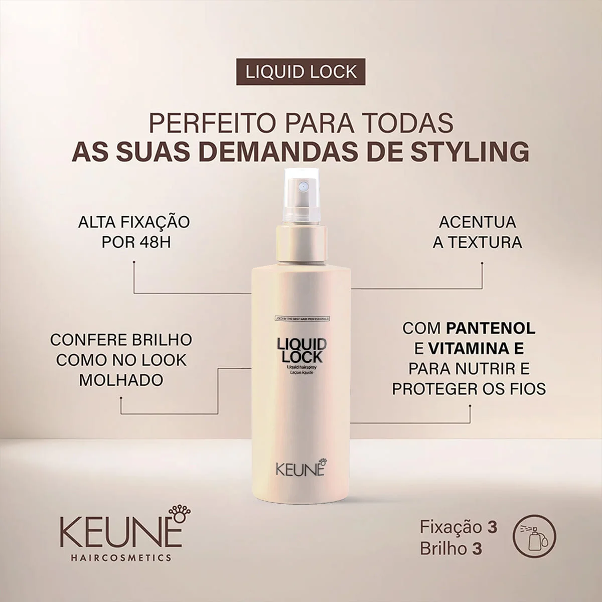 Keune Style Liquid Lock - Spray Fixador 200ml 200ml 3