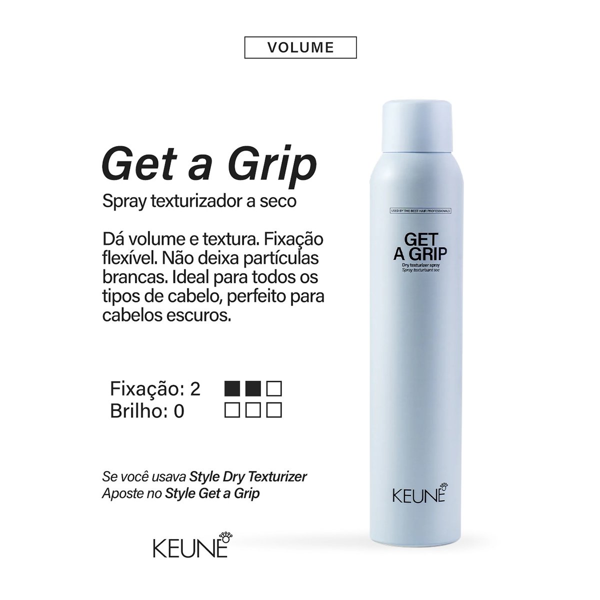 Keune Style Get a Grip - Spray Texturizador Seco 200ml 200ml 2