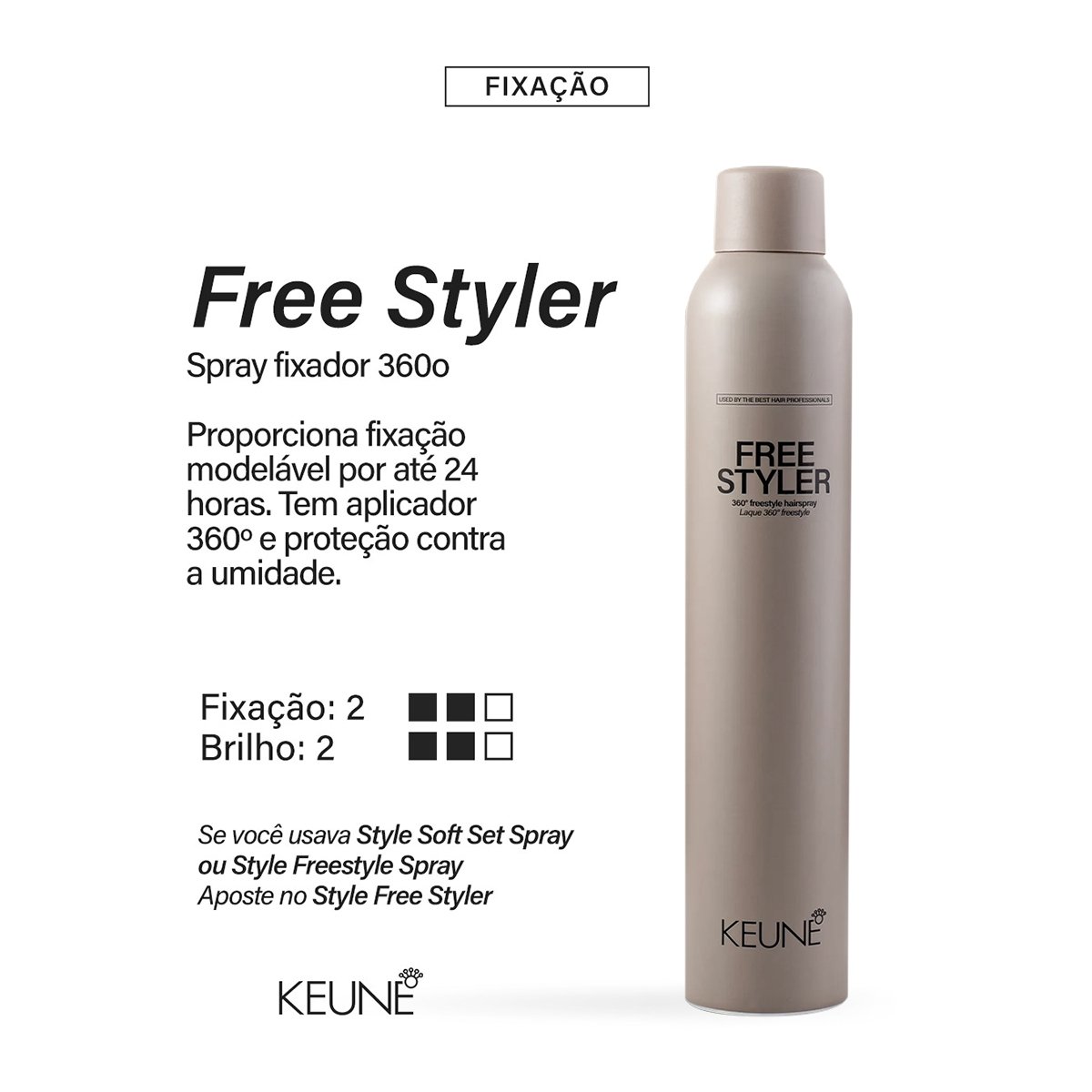 Keune Style Freestyler - Spray Fixador 300ml 300ml 2