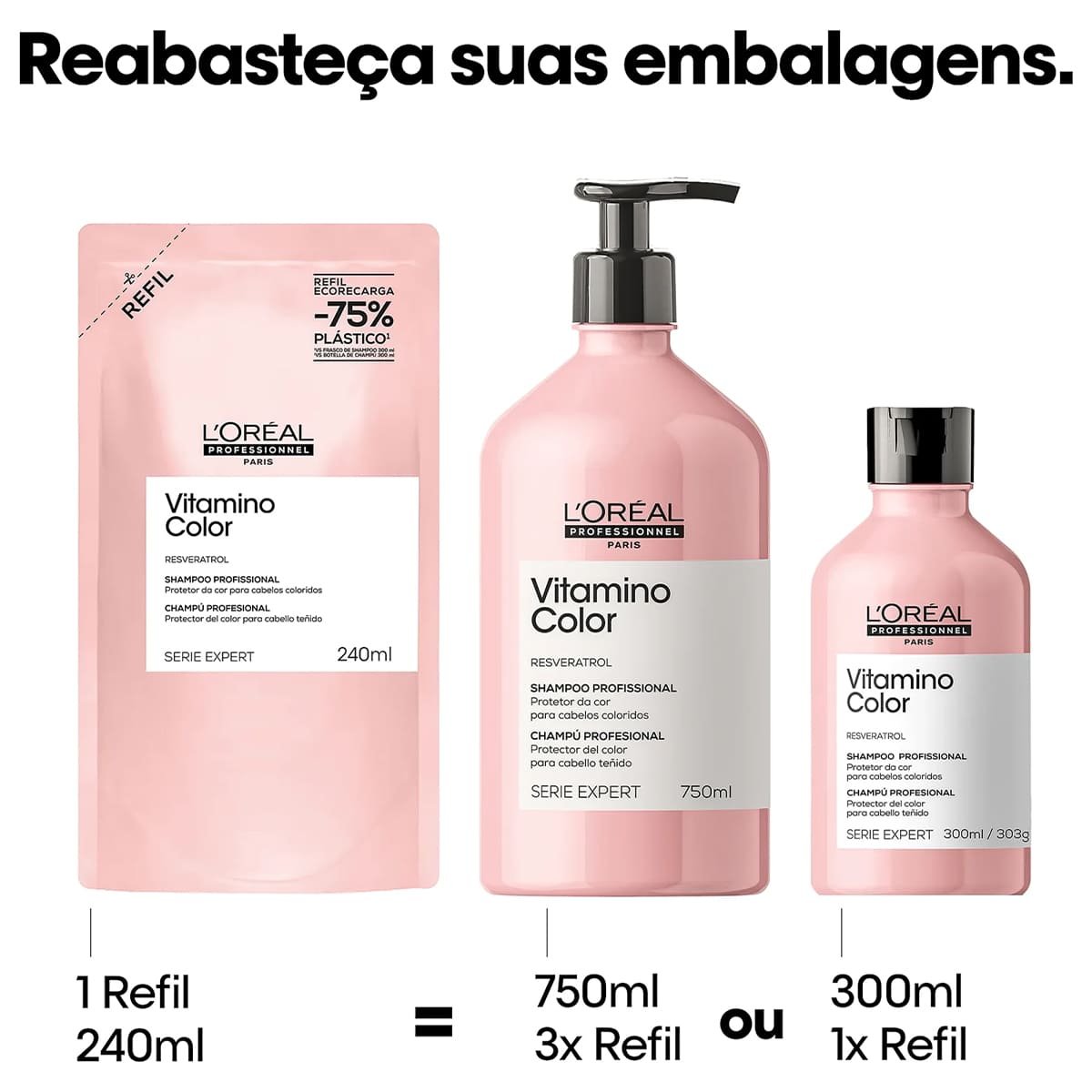 LOreal Professionnel  Vitamino Color Resveratrol Refil - Shampoo 240ml 240ml 5