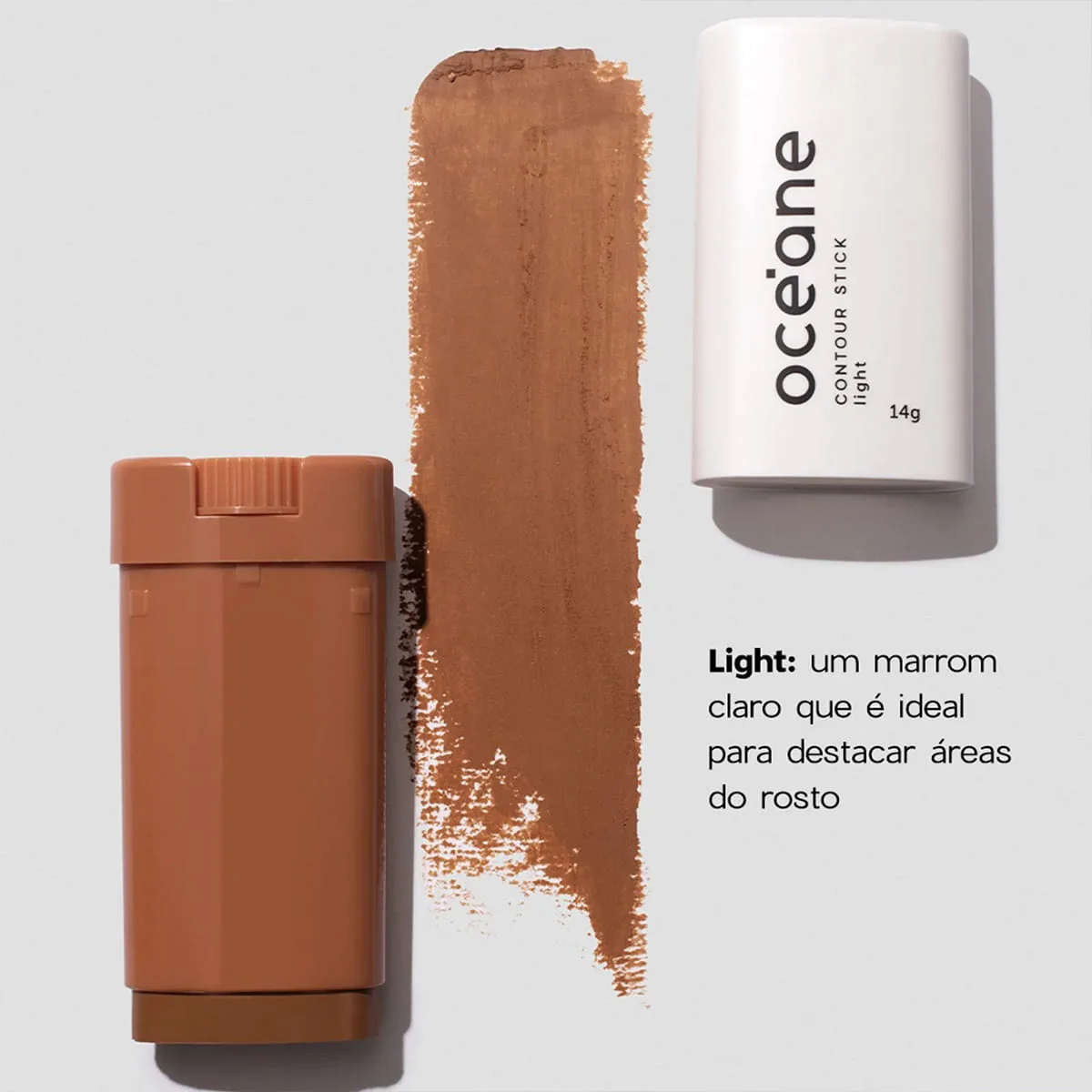 Oceane Limited Contour Stick Marrom Claro - Contorno em Bastao 14g 14g 3