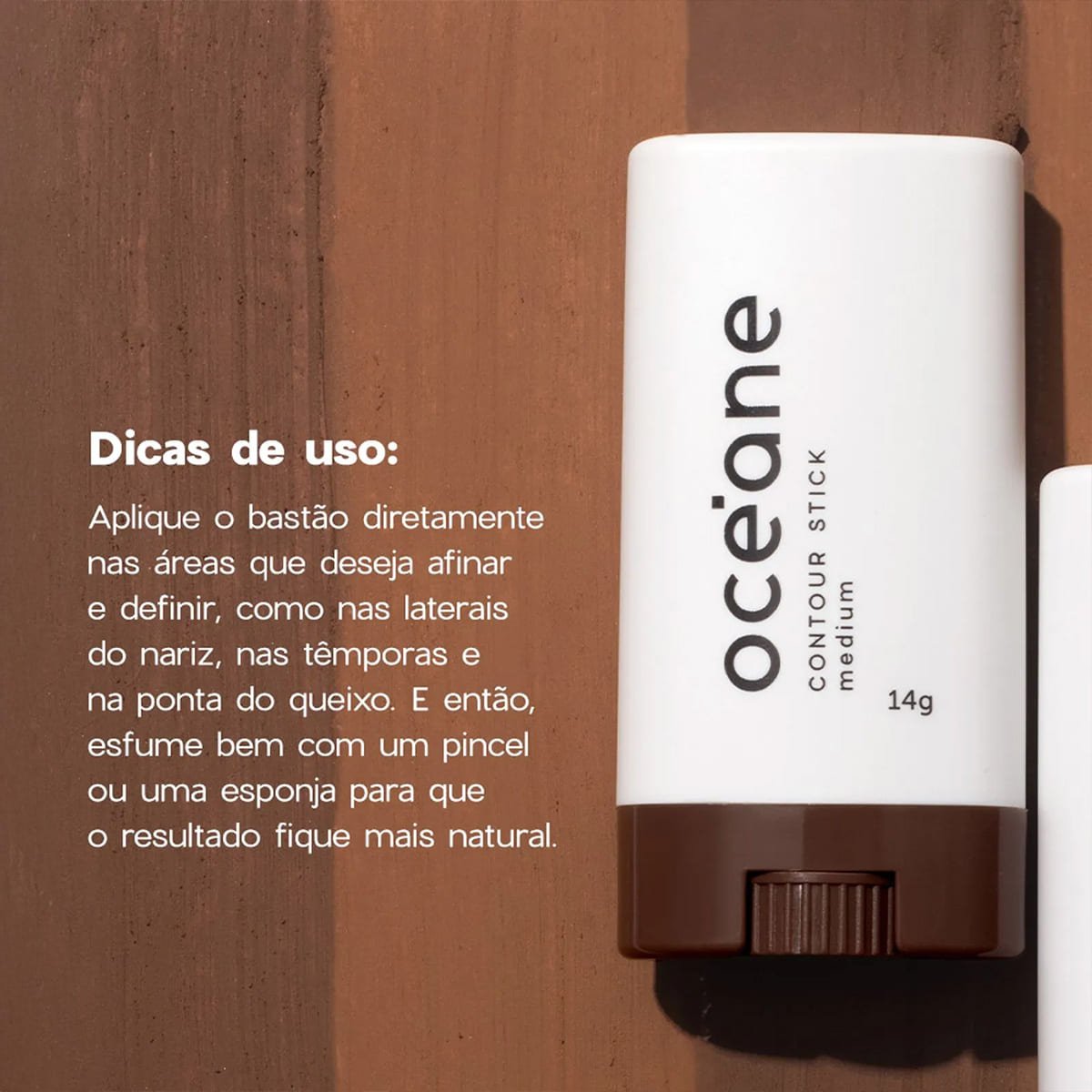 Oceane Limited Contour Stick Marrom Medio - Contorno em Bastao 14g 14g 4