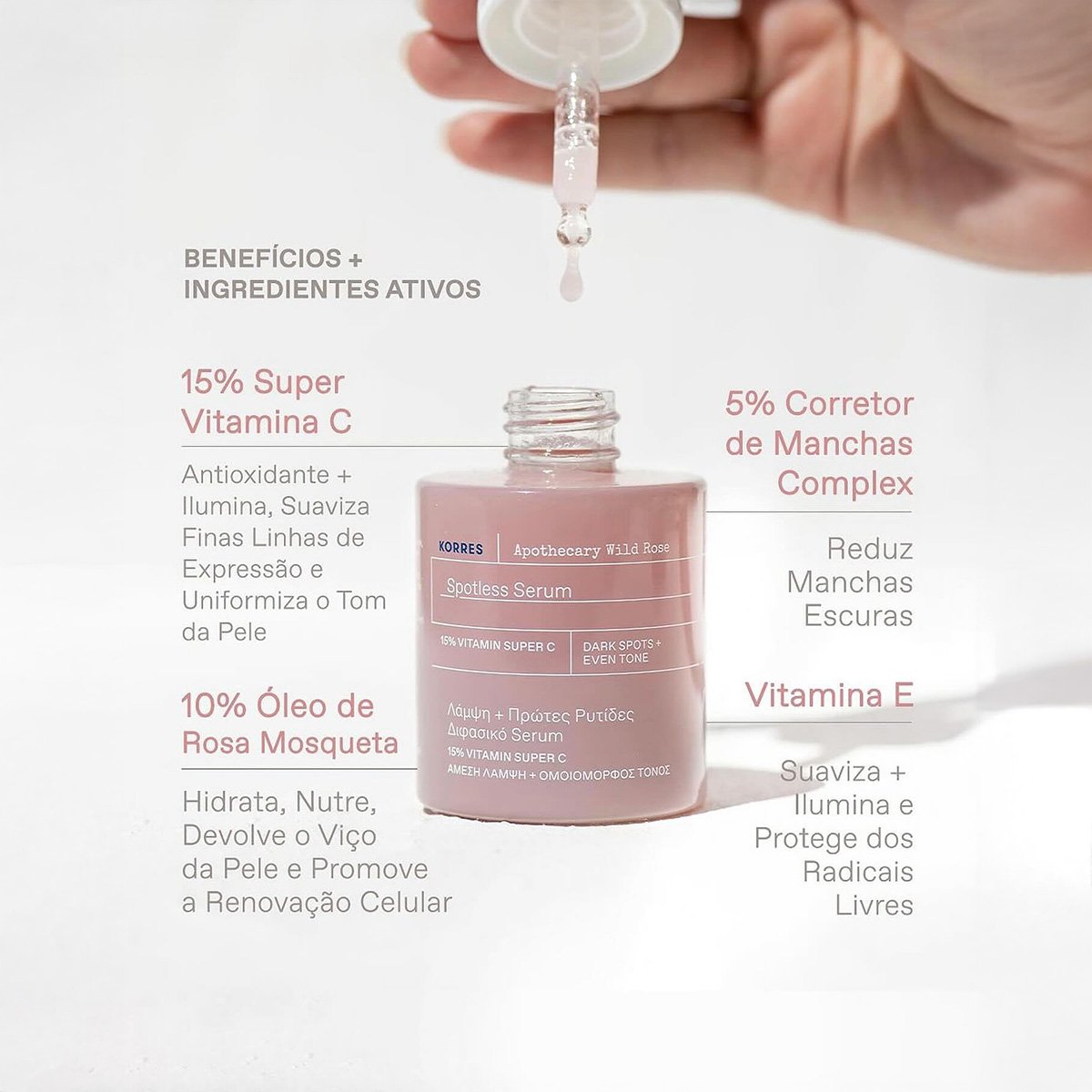 Korres Wild Rose Booster Bifasico Antimanchas - Serfum Facial 30ml 30ml 3