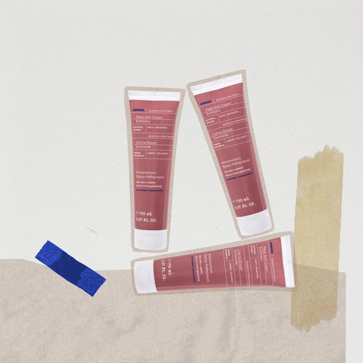Korres Apothecary Wild Rose Petal Soft - Creme Esfoliante Facial 150ml 150ml 3