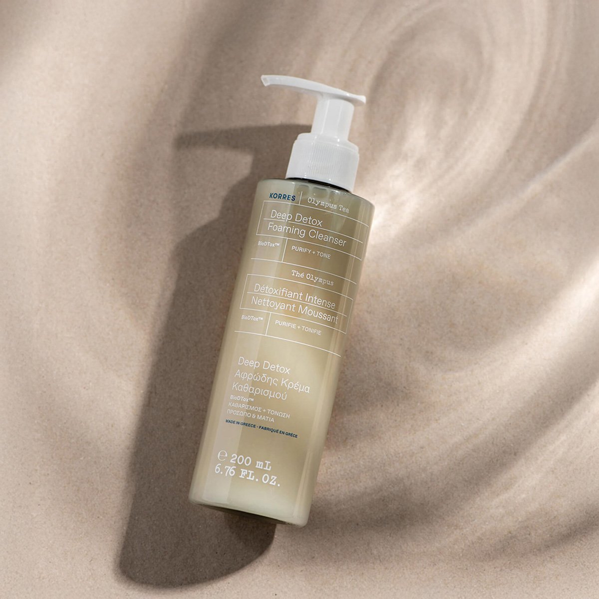 Korres Olympus Tea Deep Detox - Gel de Limpeza Facial 200ml 200ml 4