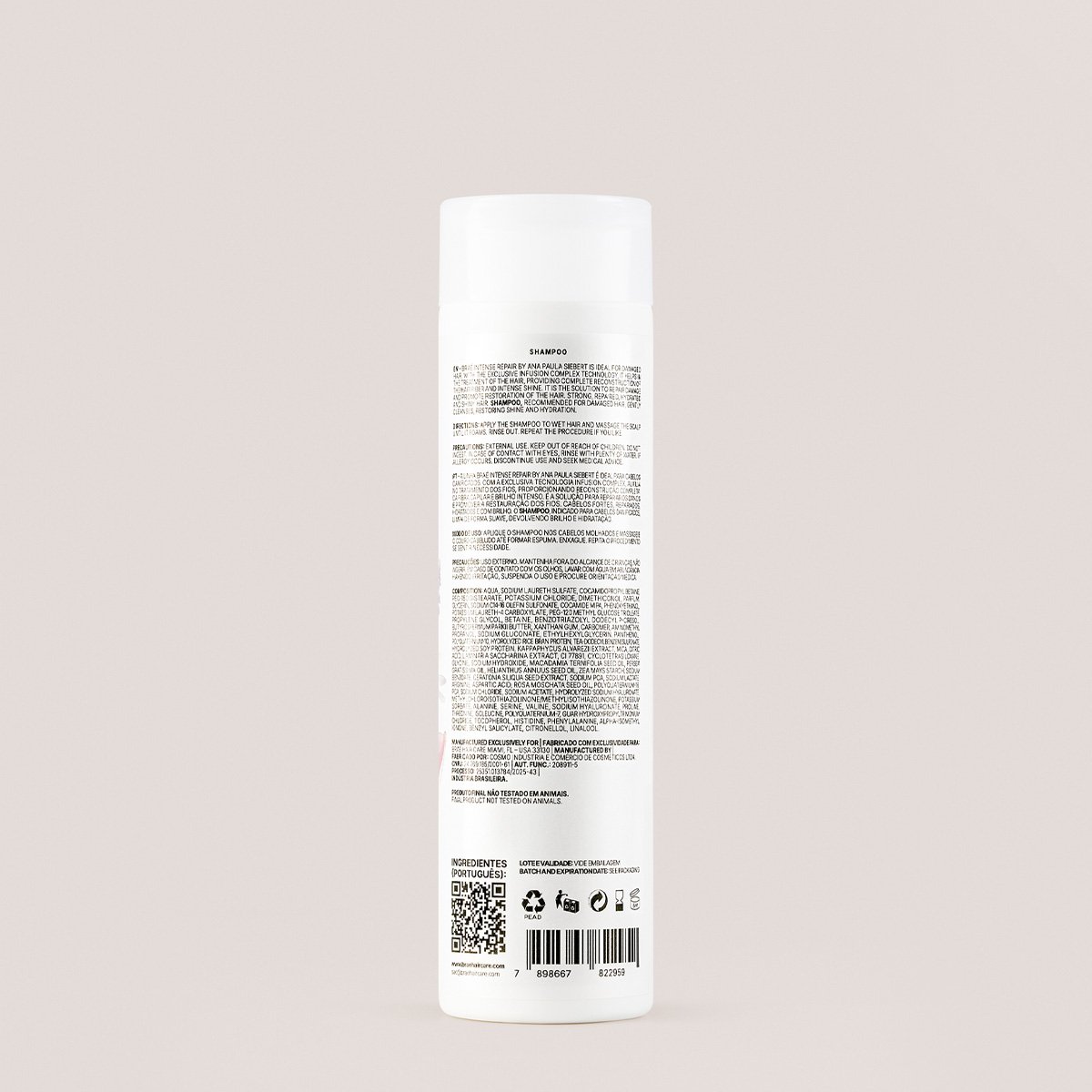 Brae Intense Repair by Ana Paula Siebert - Shampoo 250ml 250ml 3