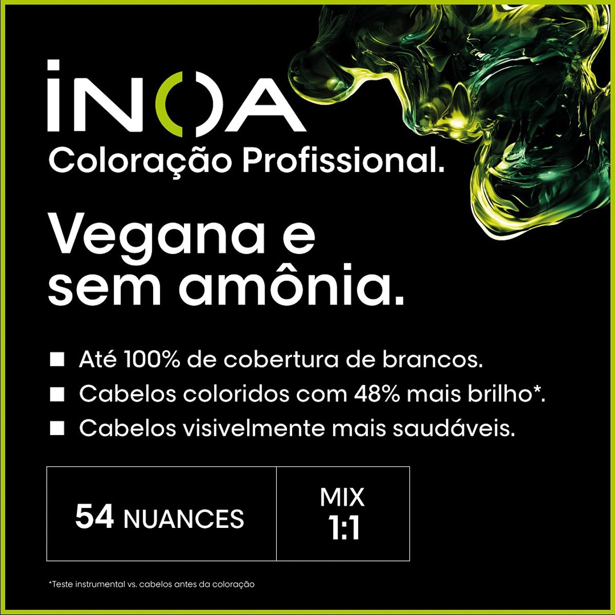 Kit LOreal Professionnel Inoa 7 Louro - Coloracao 60g (2 Unidades) 7 - Louro 3