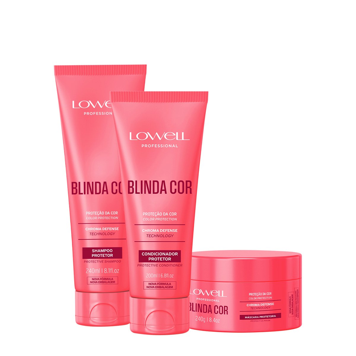 Kit Lowell Blinda Cor Home Care (3 produtos)