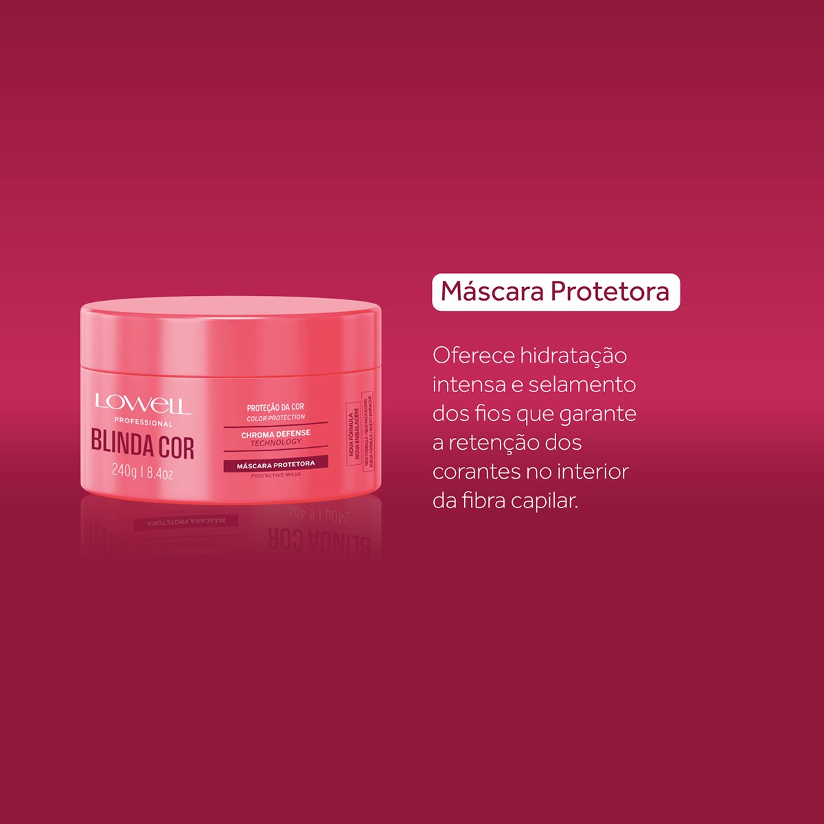 Kit Lowell Blinda Cor Hair Care Total (4 produtos) ÚNICO 4