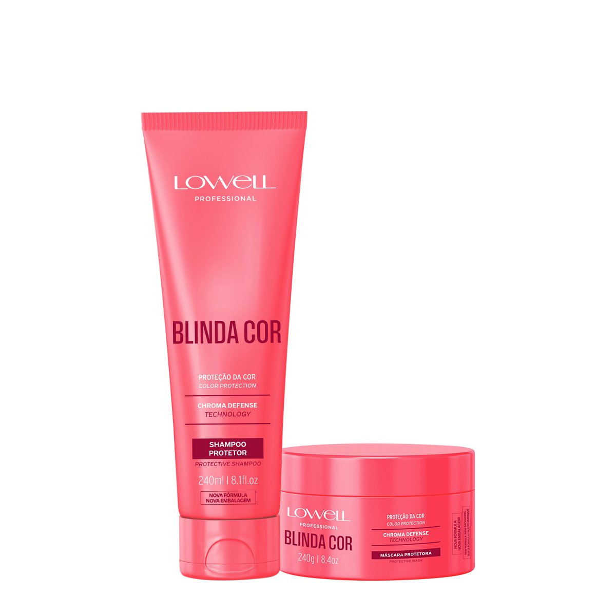 Kit Lowell Blinda Cor Shampoo Mascara (2 produtos)