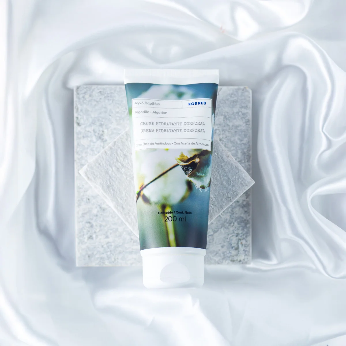 Kit Korres Algodao Puro Sabonete Hidratante Oleo Corporal (3 produtos) Multicores 2