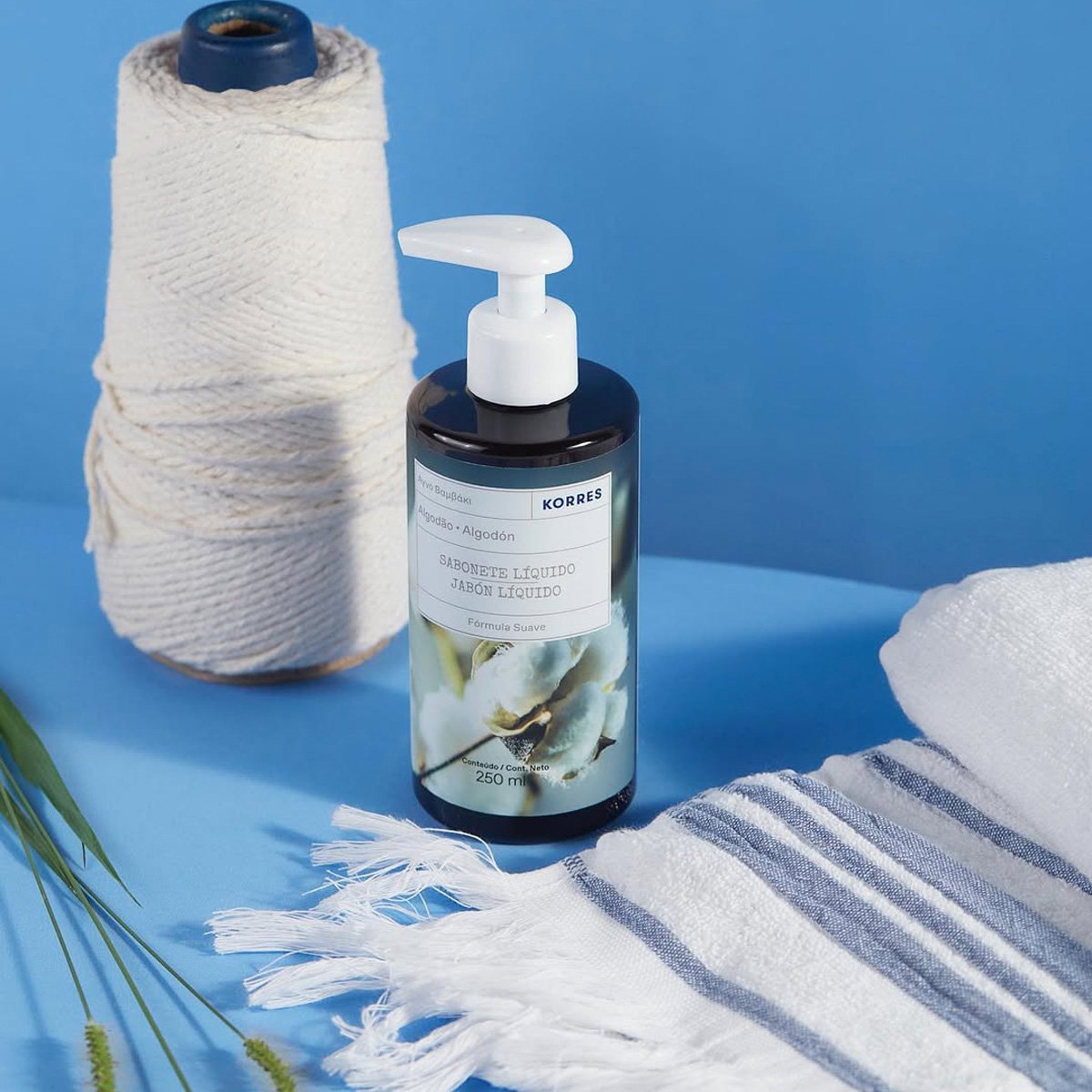 Kit Korres Algodao Puro Sabonete Oleo Corporal (2 produtos) Multicores 2