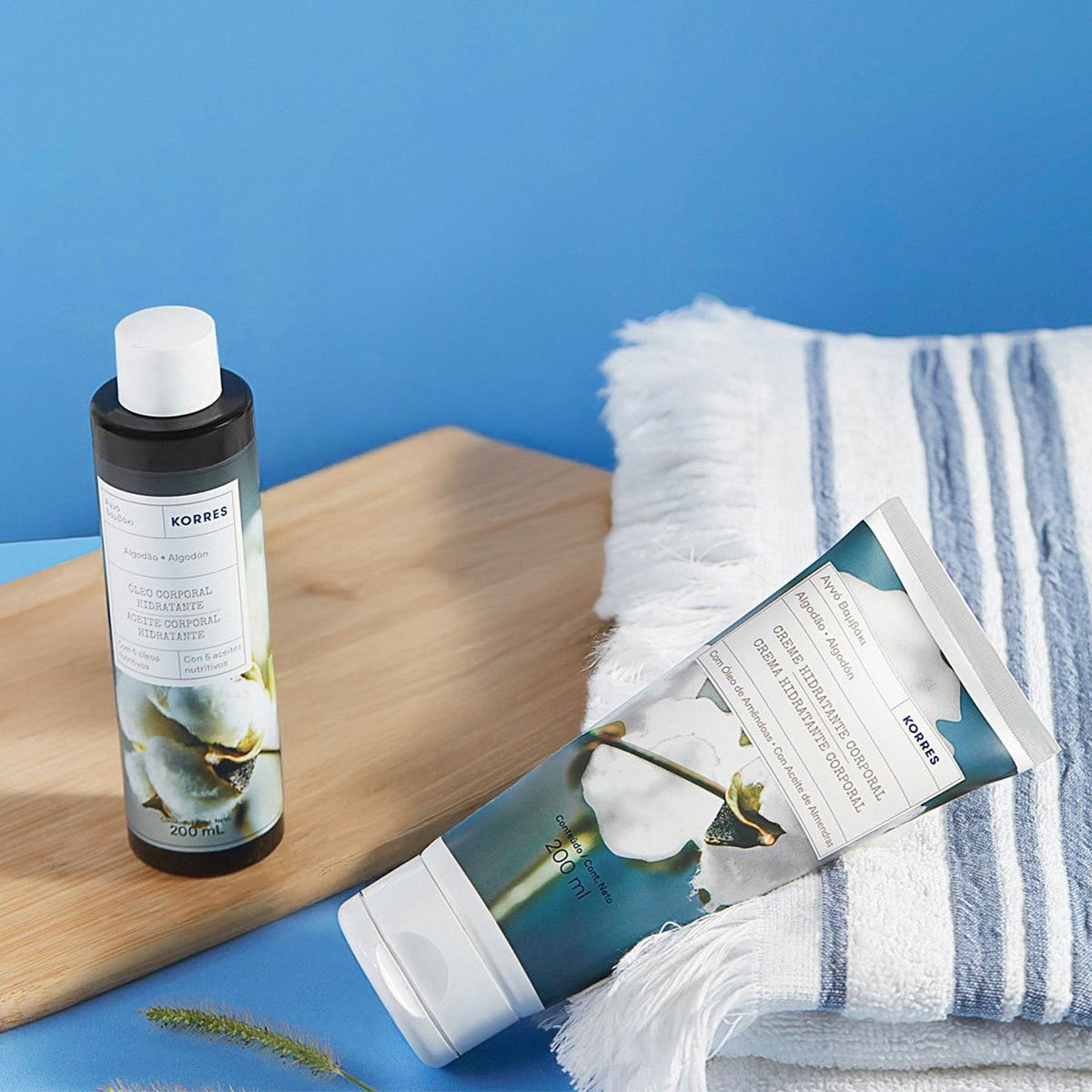 Kit Korres Algodao Puro Hidratante Oleo Corporal (2 produtos) Multicores 4