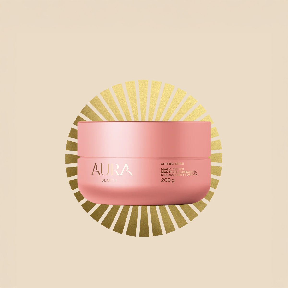 Aura Beauty Magic Butter Aurora Shine - Manteiga Iluminadora Corporal 200g 200g 2