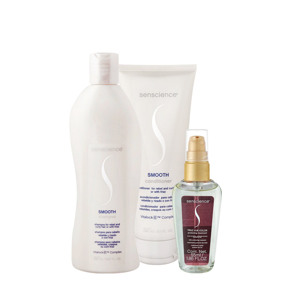 Kit Senscience Smooth True Hue Duo Serum (3 produtos) ÚNICO 2