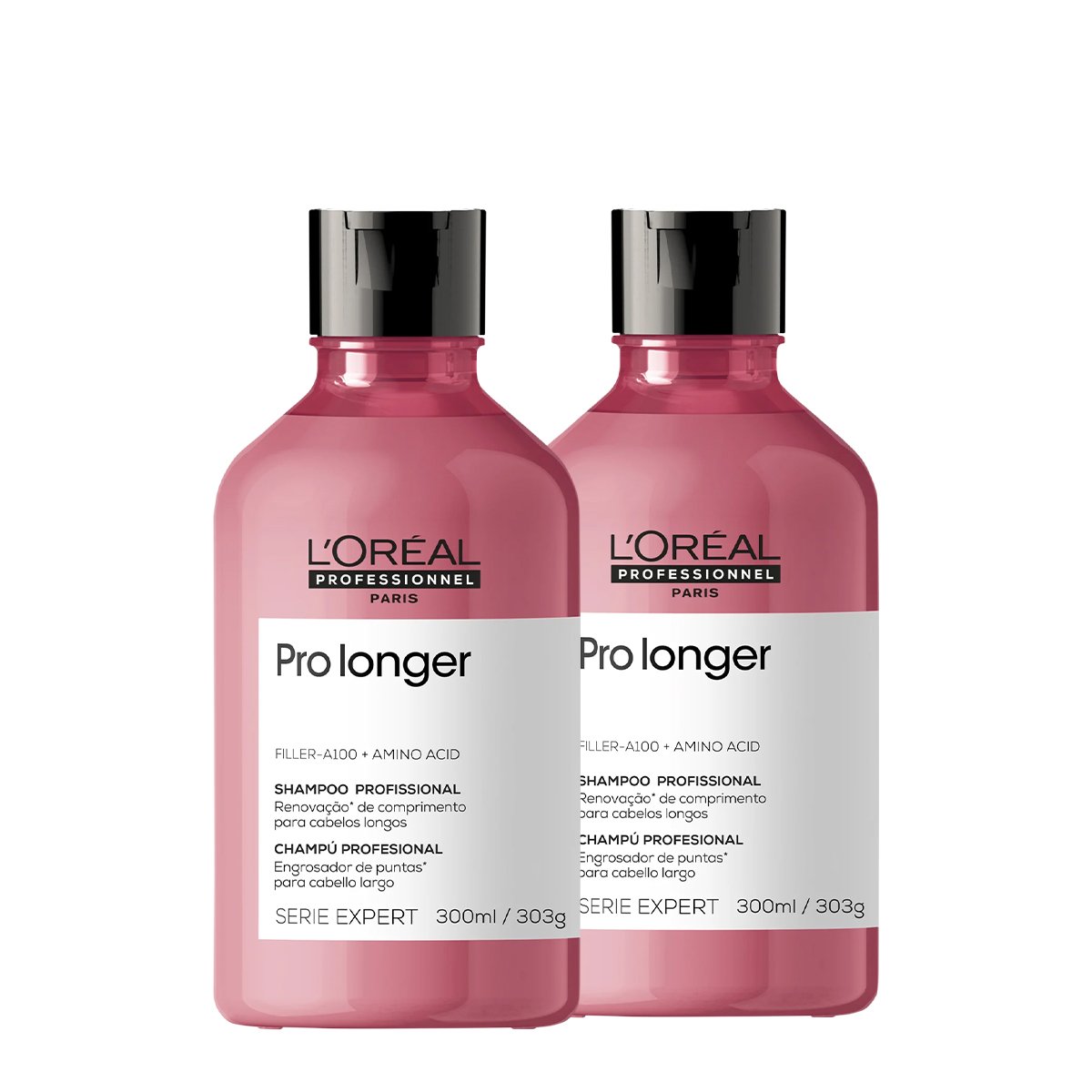 Kit LOreal Professionnel Serie Expert Pro Longer - Shampoo 300ml (2 unidades) ÚNICO 1