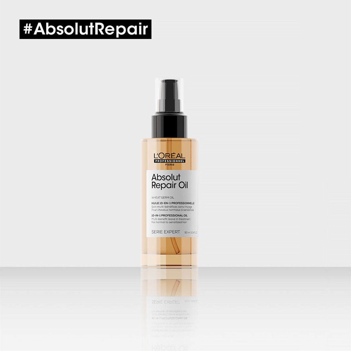 Kit LOreal Professionnel  Absolut Repair Gold Quinoa Protein Shampoo Condicionador Mascara G e Oleo (4 produtos) ÚNICO 3