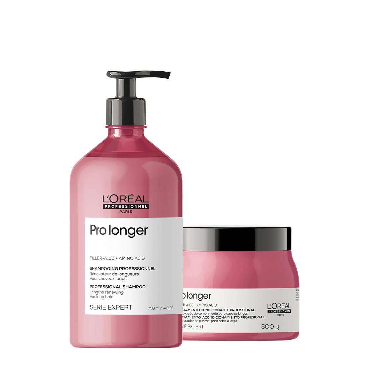 Kit LOreal Professionnel Serie Expert Pro Longer Shampoo e Mascara G (2 produtos)