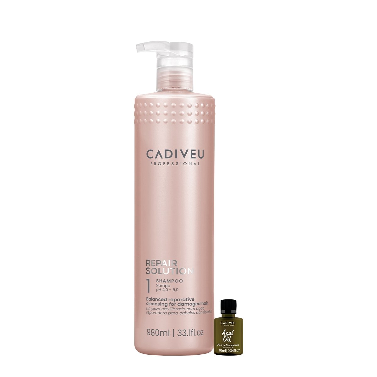 Kit Cadiveu Professional Repair Solution Acai Shampoo Oil (2 produtos)